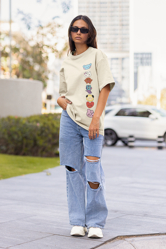 BT21 Unisex Terry Oversized Tee