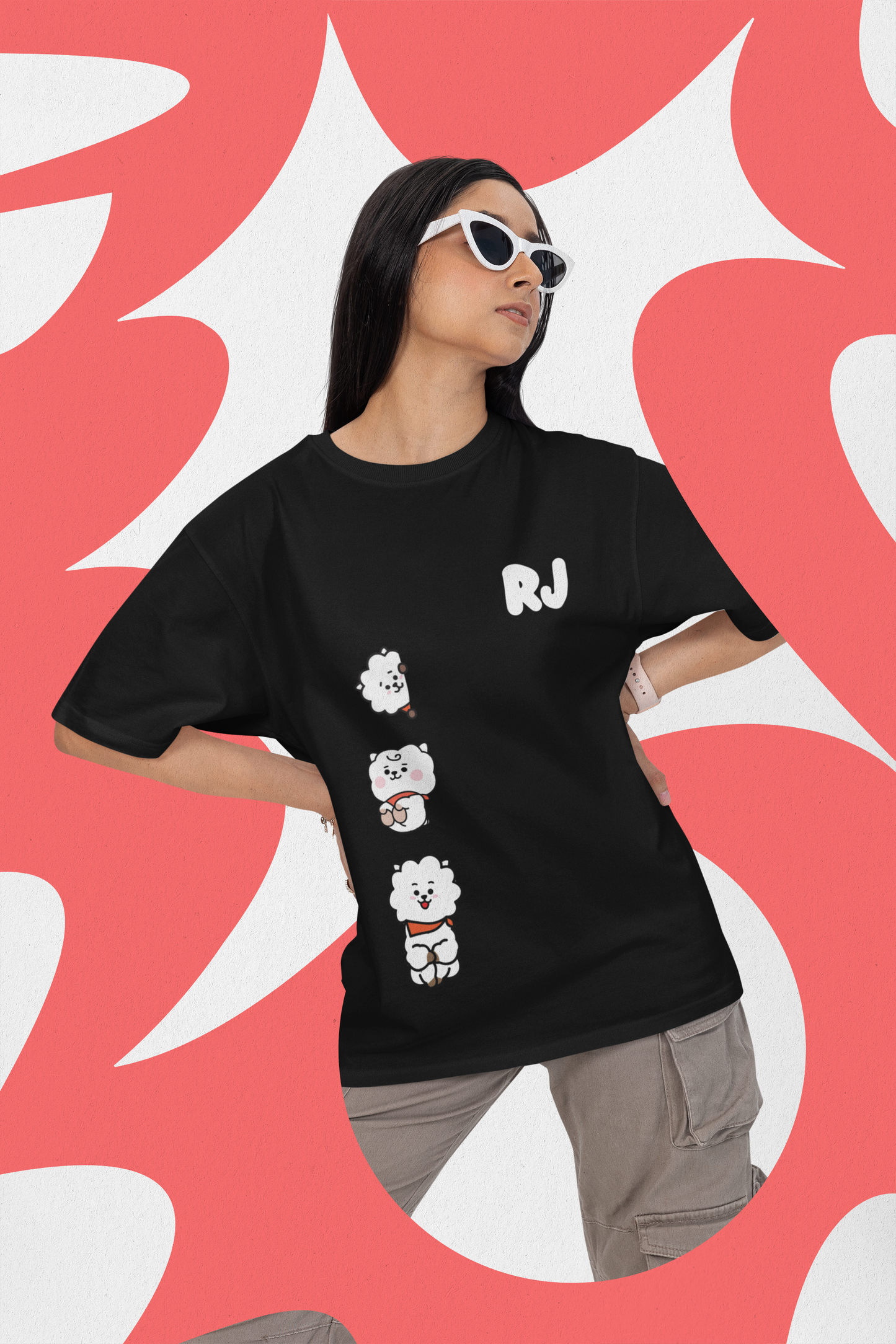 Unisex BTS JIN Terry Oversized Tee