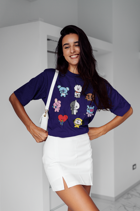 BT21 ARMY Unisex Terry Oversized Tee